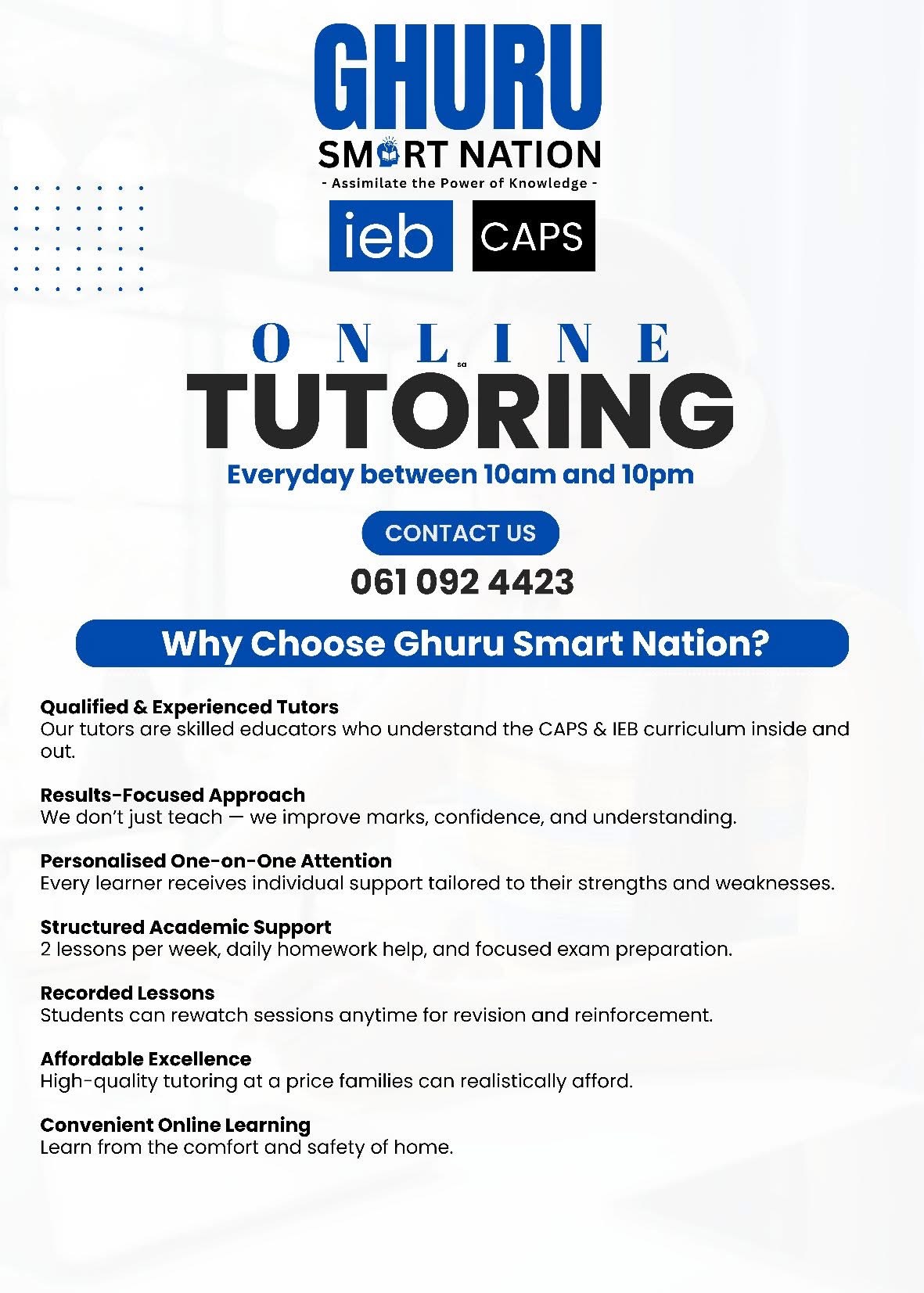 Ghuru Smart Nation why choose us poster