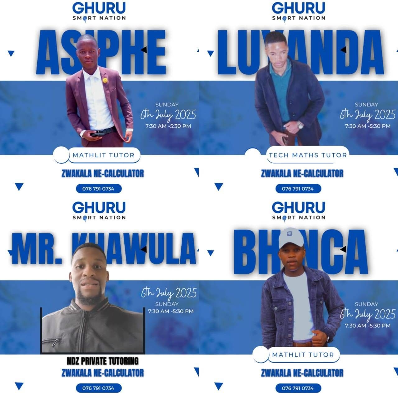 Tutor group poster five